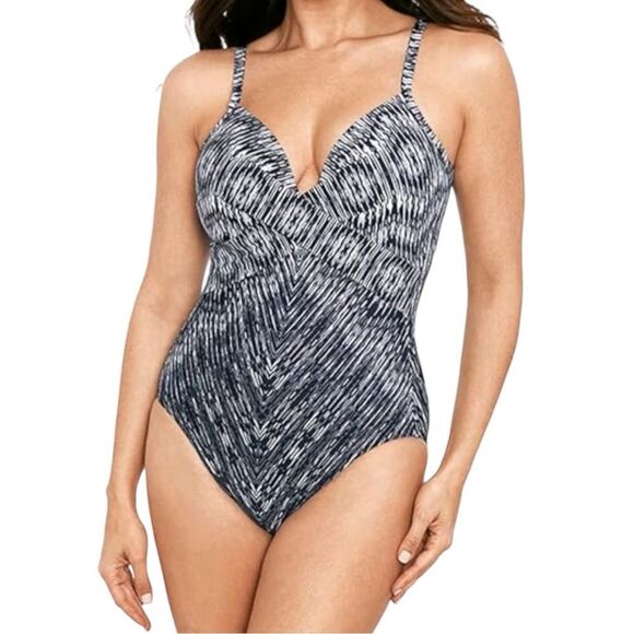 MiracleSuit Captivate‎ One Piece Swimsuit size 10 - Picture 1 of 12